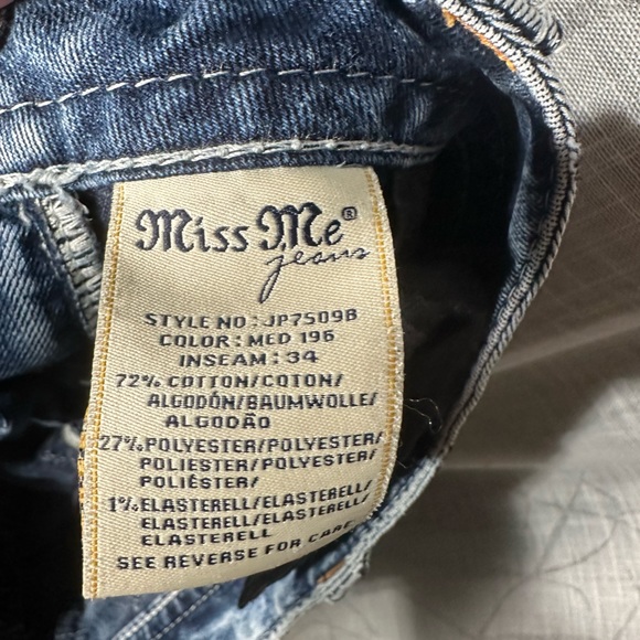 MISS ME DAYDREAM FLOWERS BOOT CUT JEANS - Picture 13 of 13